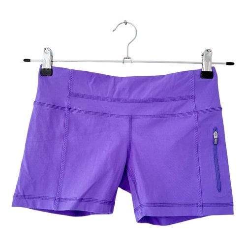 Pre-owned Lululemon Mini Short In Purple