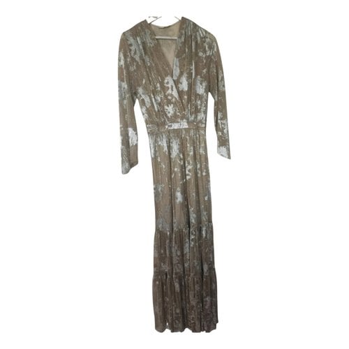 Pre-owned Ba&sh Maxi Dress In Gold