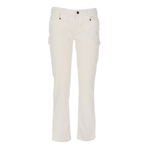 Pre-owned Ballantyne Straight Jeans In White