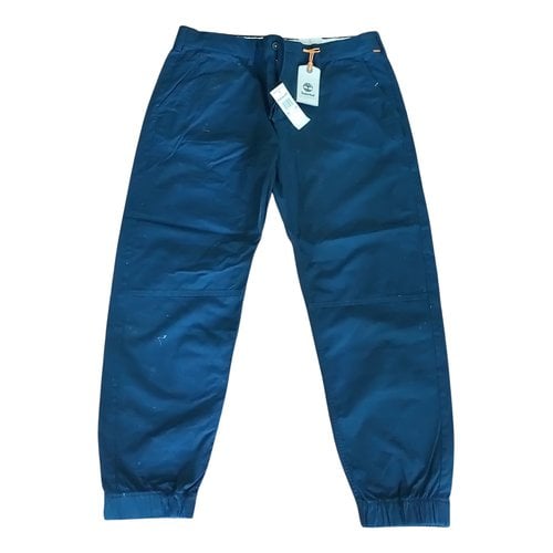 Pre-owned Timberland Trousers In Blue