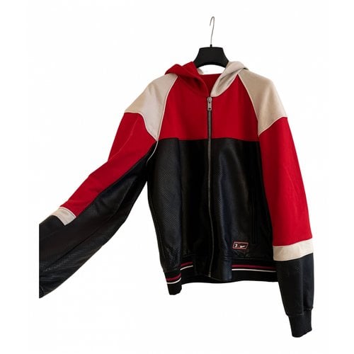 Pre-owned Givenchy Leather Jacket In Multicolour