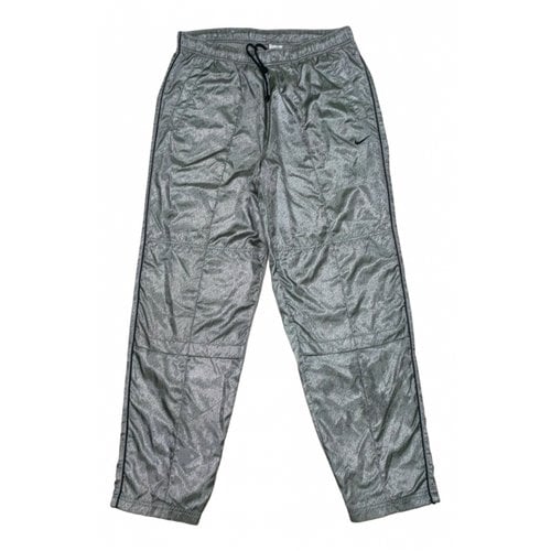 Pre-owned Nike Trousers In Grey