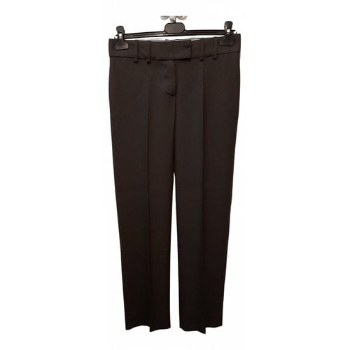 Pre-owned Chloé Straight Pants In Brown