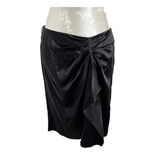 Pre-owned Philosophy Di Alberta Ferretti Silk Mini Skirt In Black