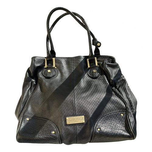 Pre-owned Max Mara Leather Handbag In Black