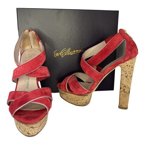 Pre-owned Le Silla Sandal In Red