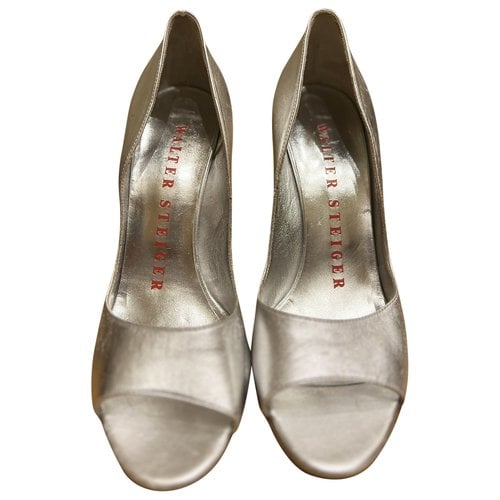 Pre-owned Walter Steiger Leather Heels In Silver