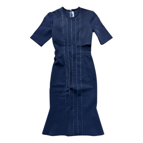 Pre-owned Dion Lee Mid-length Dress In Navy