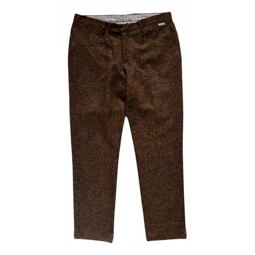 Pre-owned Trussardi Trousers In Brown