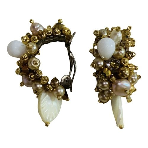 Pre-owned Manish Arora Earrings In Gold