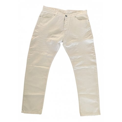Pre-owned Etro Trousers In White