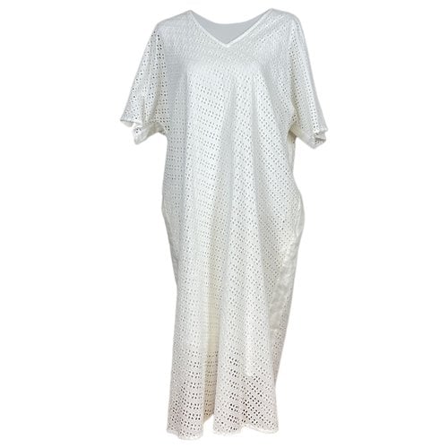 Pre-owned Marina Rinaldi Mid-length Dress In White