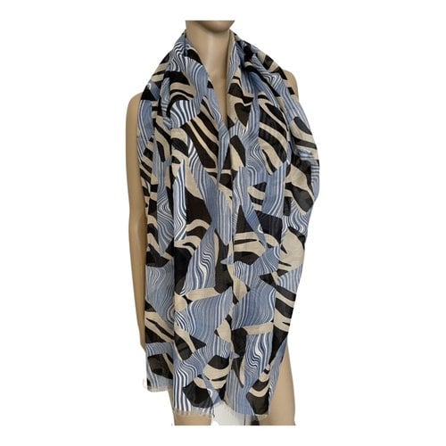 Pre-owned Max Mara Linen Scarf In Beige
