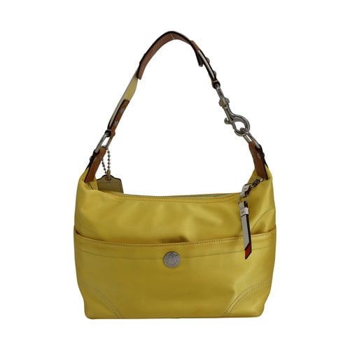 Pre-owned Coach Handbag In Yellow