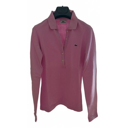 Pre-owned Lacoste Polo In Pink