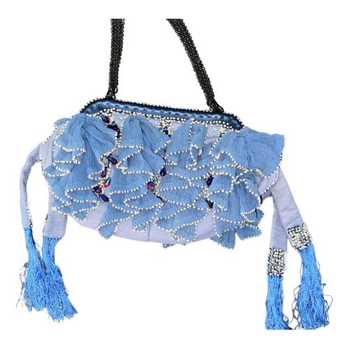 Pre-owned Jamin Puech Silk Handbag In Blue