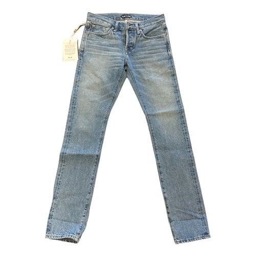 Pre-owned Tom Ford Slim Jeans In Blue
