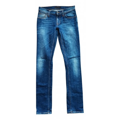 Pre-owned Nudie Jeans Slim Jeans In Anthracite