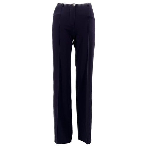 Pre-owned Plein Sud Wool Straight Pants In Purple