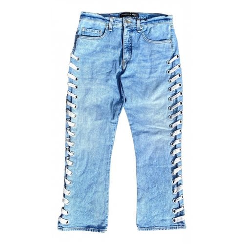 Pre-owned Veronica Beard Straight Jeans In Blue