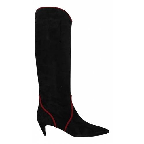 Pre-owned Roger Vivier Boots In Black