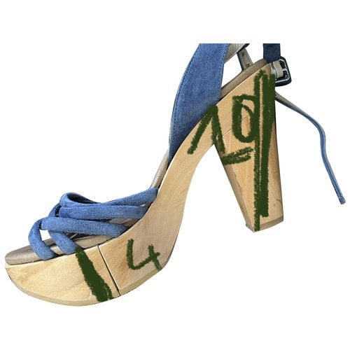 Pre-owned Robert Clergerie Sandals In Blue