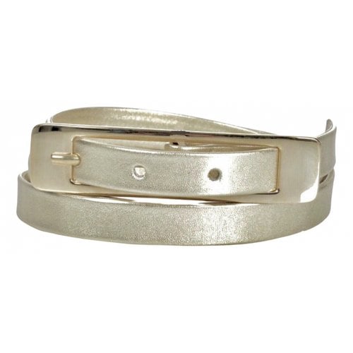 Pre-owned Maison Margiela Leather Belt In Gold