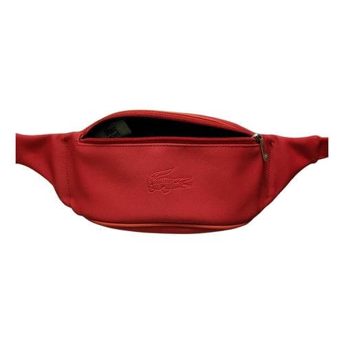 Pre-owned Lacoste Leather Bag In Red
