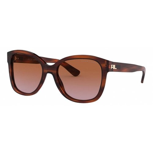 Pre-owned Ralph Lauren Aviator Sunglasses In Brown