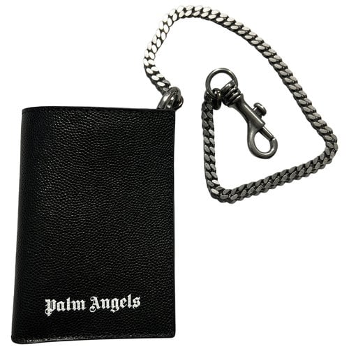 Pre-owned Palm Angels Leather Small Bag In Black