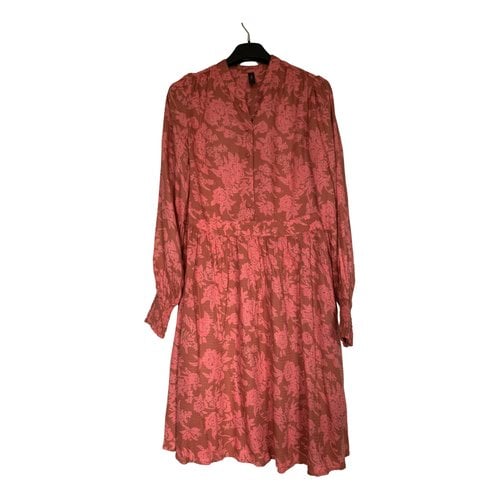 Pre-owned Y.a.s. Mid-length Dress In Brown