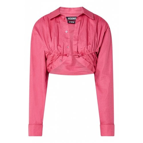 Pre-owned Jacquemus Linen Shirt In Pink