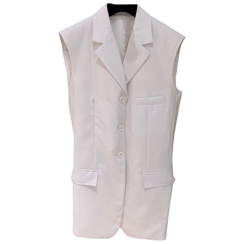 Pre-owned Celine Jacket In White