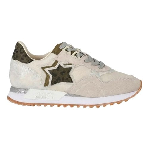 Pre-owned Atlantic Stars Faux Fur Trainers In Camel