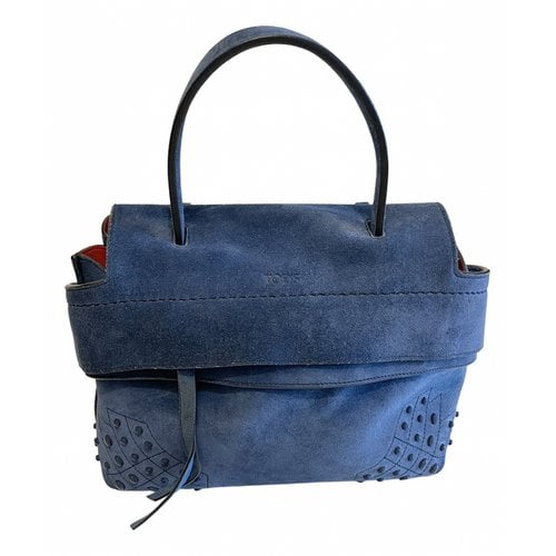 Pre-owned Tod's Wave Handbag In Blue
