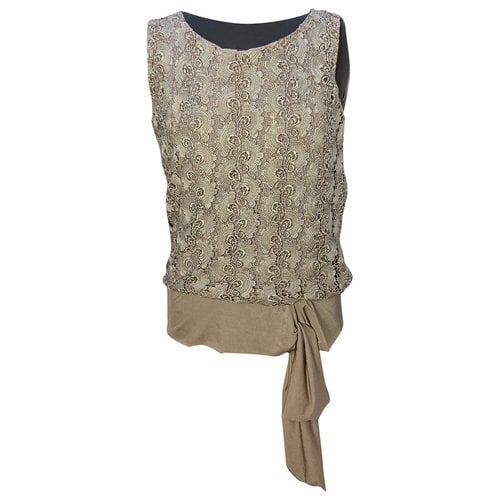 Pre-owned Moschino Vest In Beige