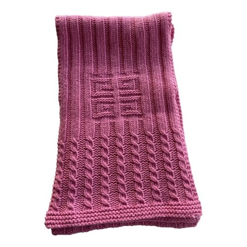 Pre-owned Givenchy Cashmere Scarf In Pink