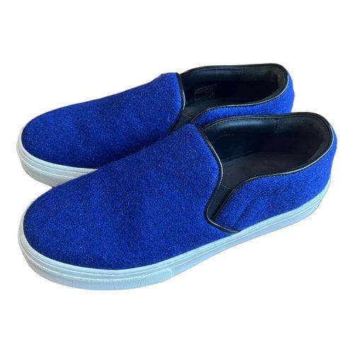 Pre-owned Celine Cloth Trainers In Blue