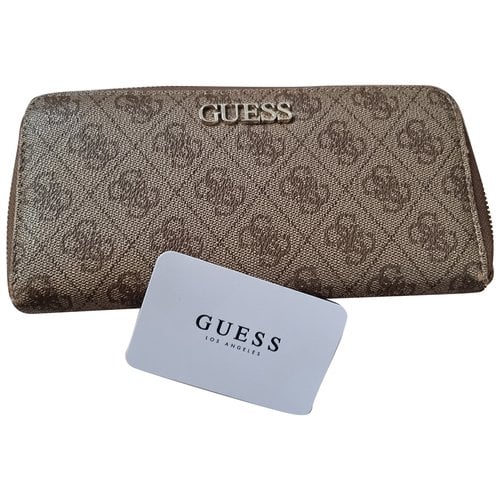 Pre-owned Guess Wallet In Brown
