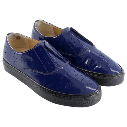 Pre-owned Fratelli Rossetti Leather Trainers In Blue