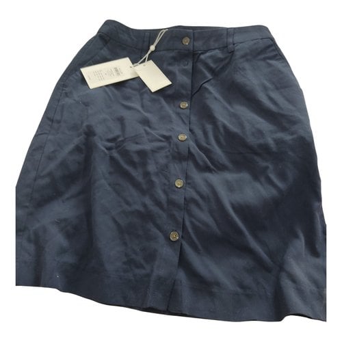 Pre-owned Vila Mid-length Skirt In Navy