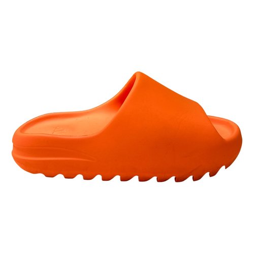 Pre-owned Yeezy X Adidas Slide Mules In Orange