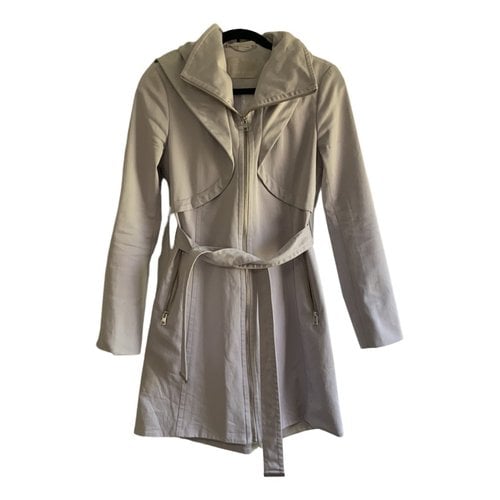 Pre-owned Soia & Kyo Trench Coat In Purple
