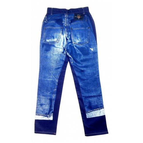 Pre-owned Jean Paul Gaultier Straight Jeans In Blue