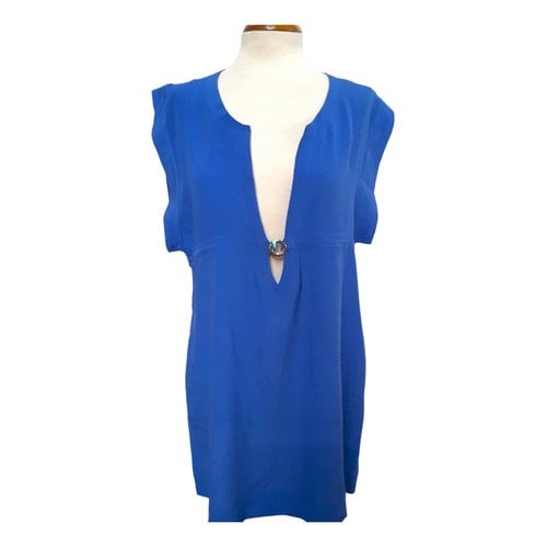 Pre-owned Heidi Klein Silk Mini Dress In Blue