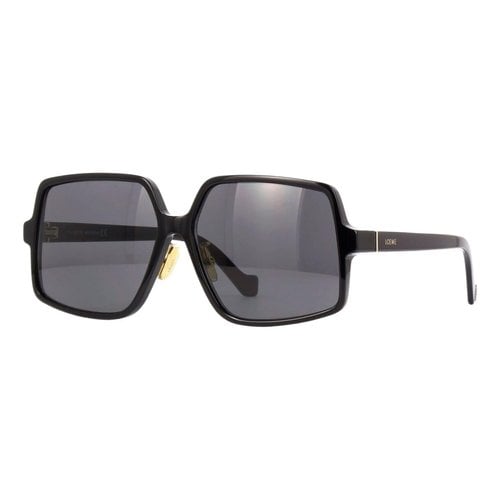 Pre-owned Loewe Aviator Sunglasses In Black