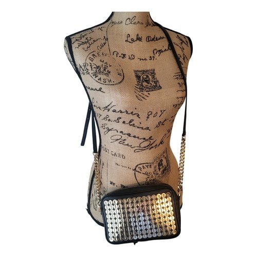 Pre-owned Michael Kors Brooklyn Leather Crossbody Bag In Black