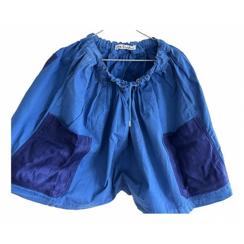 Pre-owned Acne Studios Mini Skirt In Blue
