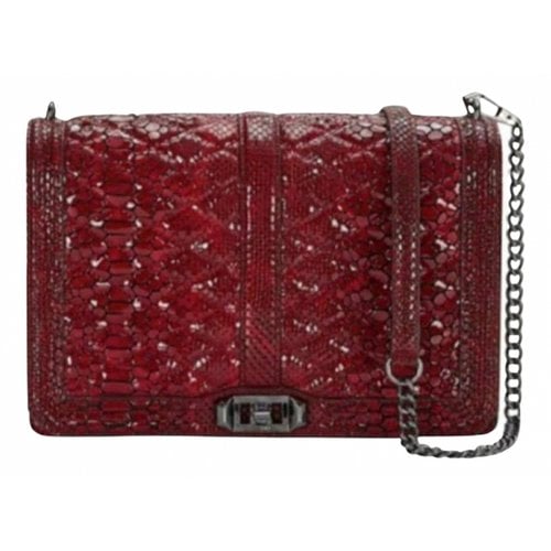 Pre-owned Rebecca Minkoff Patent Leather Handbag In Burgundy