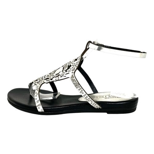 Pre-owned Alexander Mcqueen Patent Leather Sandal In Multicolour